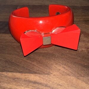 EXTREMELY RARE Marc Jacobs Red Bow Cuff Bracelet
